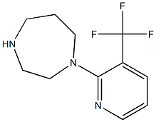 1-[3-(Trifluoromethyl)pyridin-2-yl]homopiperazine 97% 结构式