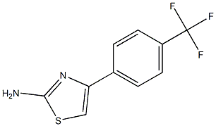 2-Amino-4-[4-(trifluoromethyl)phenyl]-1,3-thiazole 97% 结构式