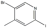 5-Bromo-2-iodo-4-picoline 结构式
