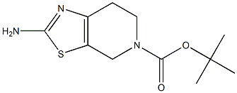 tert-Butyl 2-amino-6,7-dihydro[1,3]thiazolo[5,4-c]pyridine-5(4H)-carboxylate 结构式