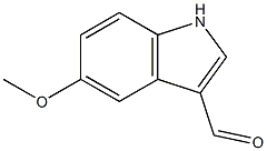 5-METHOXY-1H-INDOLE-3-FORMALDEHYDE 结构式