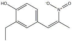 1-(4-HYDROXY-3-ETHYLPHENYL)-2-NITROPROPENE 结构式