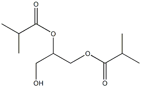 二異丁酸甘油酯 结构式