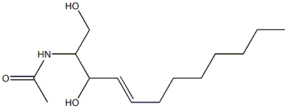 2-acetamido-4-dodecene-1,3-diol 结构式