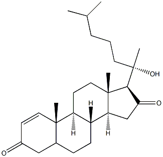 20-hydroxycholest-1-en-3,16-dione 结构式