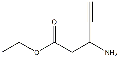 ethyl 3-amino-4-pentynoate 结构式