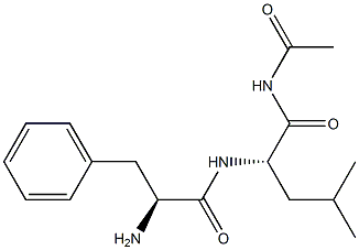 acetylphenylalanyl-leucinamide 结构式