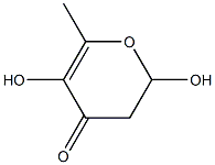 2,3-dihydro-2,5-dihydroxy-6-methyl-4H-pyran-4-one 结构式