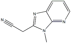 2-cyanomethyl-3-methyl-3H-imidazo(4,5-b)pyridine 结构式