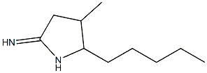 4-methyl-5-pentylpyrrolidin-2-imine 结构式