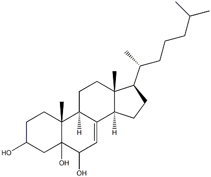 cholest-7-ene-3,5,6 triol 结构式