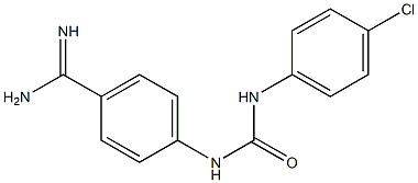 1-(4-amidinophenyl)-3-(4-chlorophenyl)urea 结构式