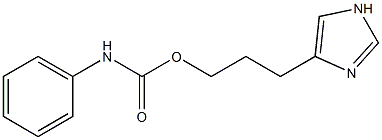 3-(1H-imidazol-4-yl)propyl N-phenylcarbamate 结构式