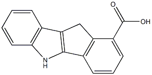 5,10-dihydro-indeno(1,2-b)indole-1-carboxylic acid 结构式