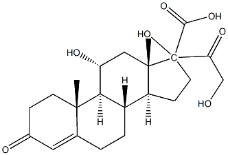 hydrocortisone-17-carboxylic acid 结构式