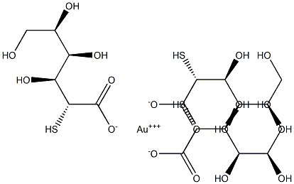 gold thiogluconate 结构式