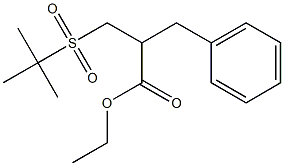 ethyl 2-benzyl-3-(tert-butylsulfonyl)propionate 结构式