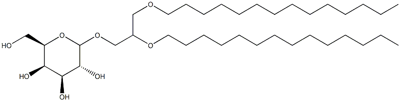 1,2-di-O-tetradecyl-3-O-(galactosyl)glycerol 结构式