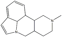 octahydro-7H-10-methylindolo(1,7-bc)(2,6)-naphthyridine 结构式