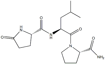 pyroglutamyl-leucyl-prolinamide 结构式