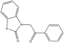 1-phenyl-2-(2-benzothiazolinon-3-yl)ethanone 结构式