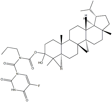 1-(carboxypropylcarbamoyl)-5-fluorouracil lipolyl ester 结构式