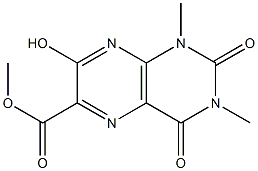 methyl 7-hydroxy-1,3-dimethyl-2,4-dioxo-1,2,3,4-tetrahydropteridine-6-carboxylate 结构式