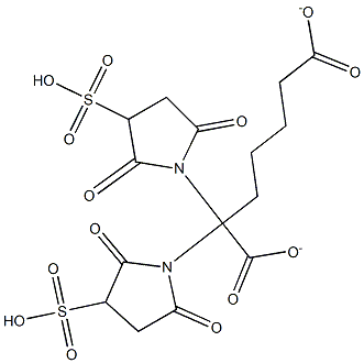 bis(sulfosuccinimidyl)pimelate 结构式