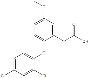 2-(2,4-dichlorophenoxy)-5-methoxyphenylacetic acid 结构式