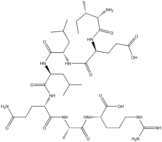 isoleucyl-glutamyl-leucyl-leucyl-glutaminyl-alanyl-arginine 结构式