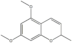 5,7-dimethoxy-2-methyl-2H-benzopyran 结构式