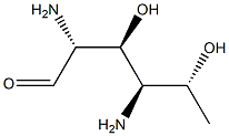 2,4-diamino-2,4,6-trideoxy-D-glucose 结构式