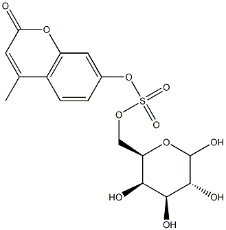 4-methylumbelliferyl-galactoside 6-sulfate 结构式