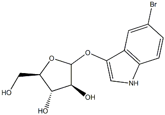 5-bromo-3-indolyl-arabinofuranoside 结构式