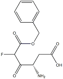 benzyloxycarbonyl-aspartyl-fluoromethane 结构式