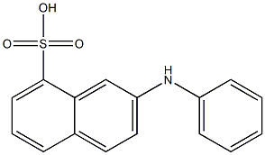 2-anilinonaphthalene-8-sulfonic acid 结构式