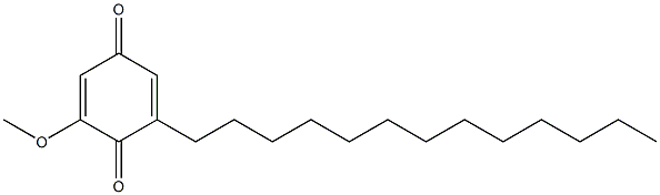 2-methoxy-6-tridecyl-1,4-benzoquinone 结构式