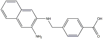 4-((3-amino-2-naphthyl)aminomethyl)benzoic acid 结构式