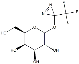 3-trifluoromethyldiazirin-3-yl galactopyranoside 结构式