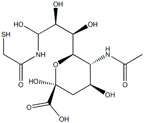 N-acetyl-9-thioacetamidoneuraminic acid 结构式