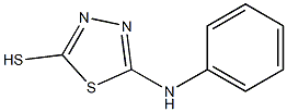 2-mercapto-5-phenylamino-1,3,4-thiadiazole 结构式