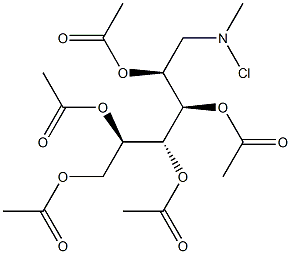 penta-O-acetyl-N-chloro-N-methylglucamine 结构式