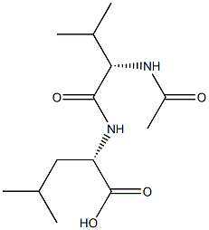N-acetylvalylleucine 结构式