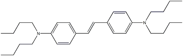 4,4'-bis(di-n-butylamino)stilbene 结构式