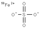 硫酸亚铁[59FE] 结构式