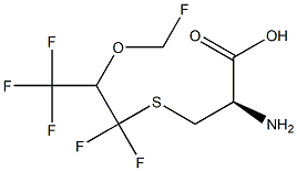 S-(1,1-DIFLUORO-2-FLUOROMETHOXY-2-(TRIFLUOROMETHYL)ETHYL)-L-CYSTEINE 结构式