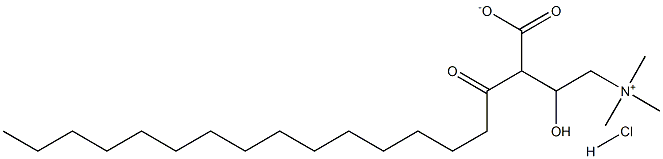 PALMITOYLCARNITINEHYDROCHLORIDE 结构式