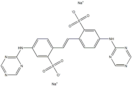 4,4'-BIS(S-TRIAZIN-2-YLAMINO)-2,2'-STILBENEDISULPHONICACID,DISODIUMSALT 结构式