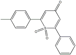 2-(4-METHYLPHENYL)-6-PHENYL-4H-THIOPYRAN-4-ONE1,1-DIOXIDE 结构式