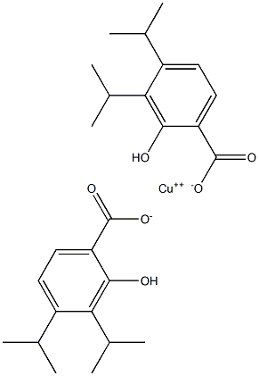 COPPER(3,4-DIISOPROPYLSALICYLATE) 结构式
